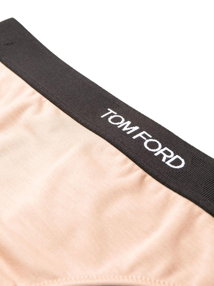 TOM FORD WOMEN Logo Stretch Thong Dusty Rose - MAISONDEFASHION.COM