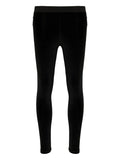 TOM FORD WOMEN Logo Stretch Velvet Leggings Black - MAISONDEFASHION.COM