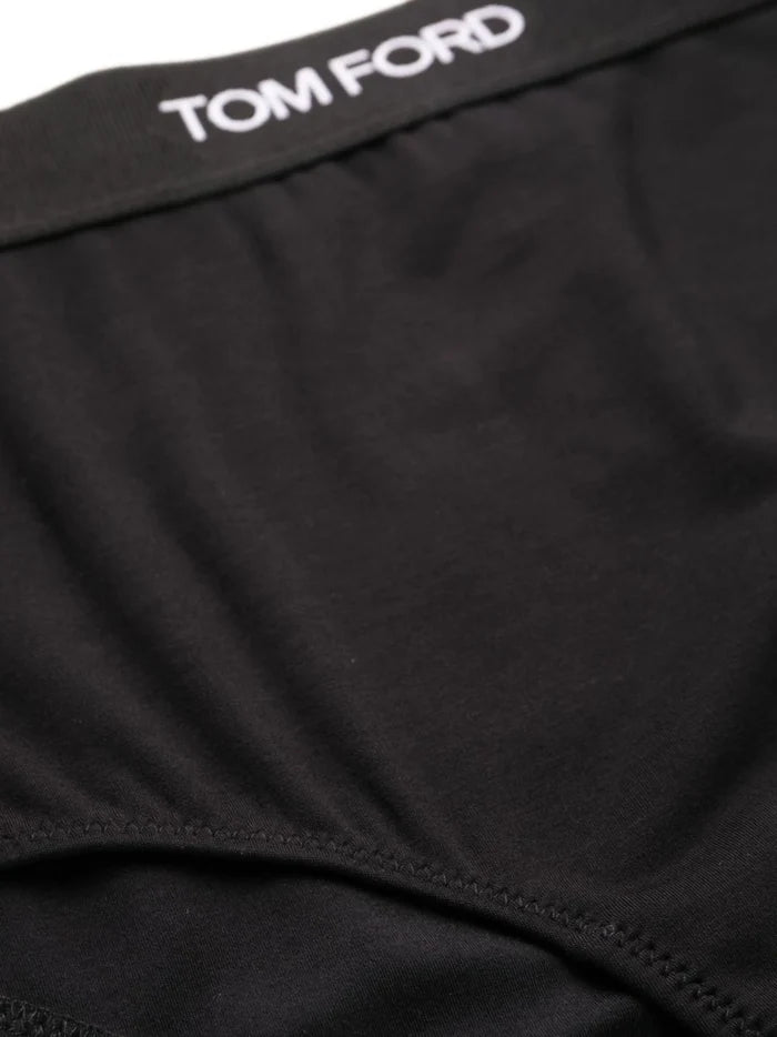 TOM FORD WOMEN Logo-waist Briefs Black - MAISONDEFASHION.COM