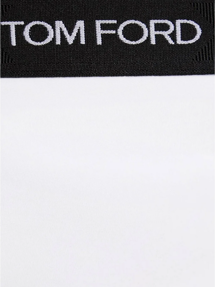 TOM FORD WOMEN Logo-waist Briefs White - MAISONDEFASHION.COM