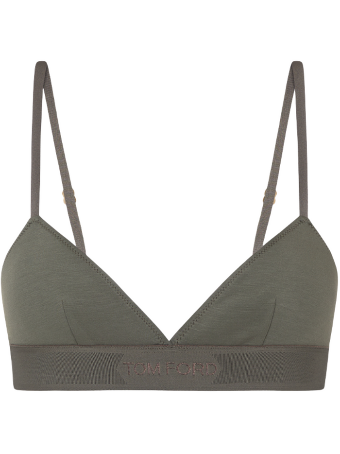 TOM FORD WOMEN Signature Bra Dusty Olive - MAISONDEFASHION.COM