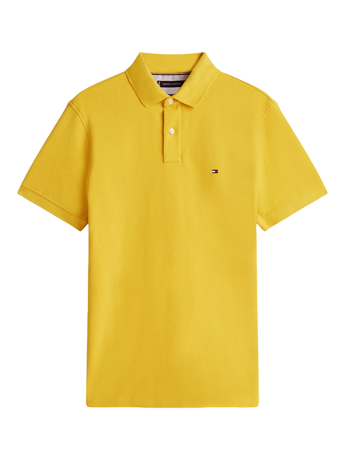 TOMMY HILFIGER 1985 Regular Fit Pique Polo Shirt Morningside Yellow