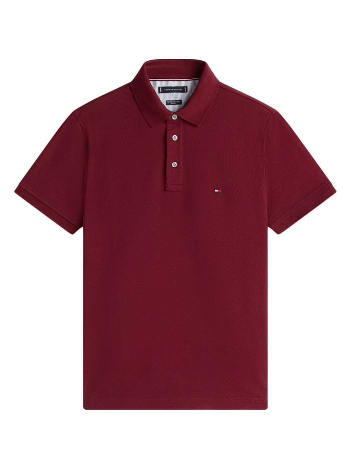 TOMMY HILFIGER 1985 Slim Polo Deep Rouge