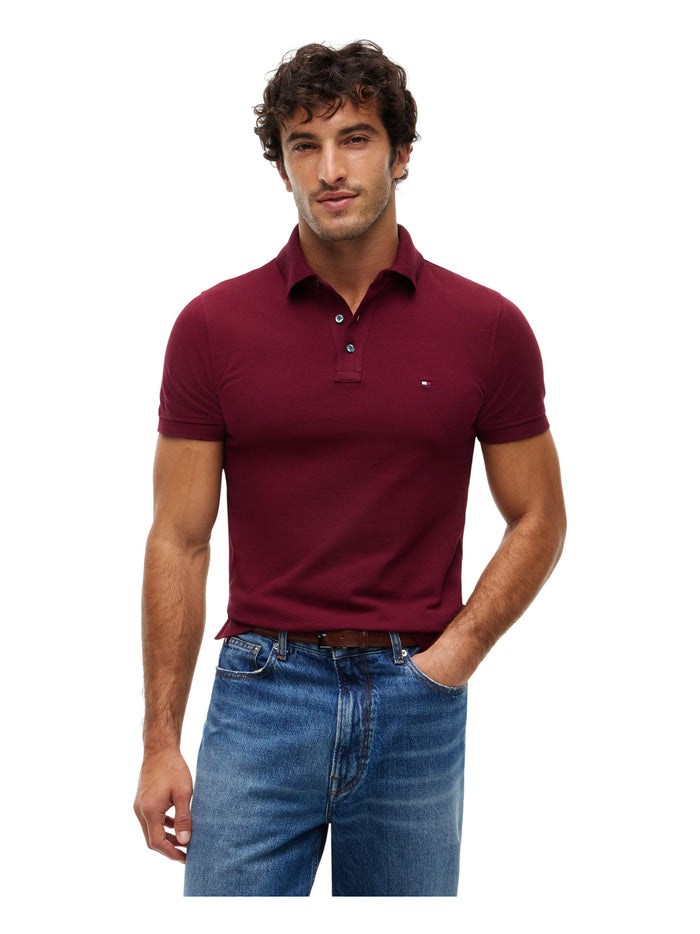 TOMMY HILFIGER 1985 Slim Polo Deep Rouge - image 2