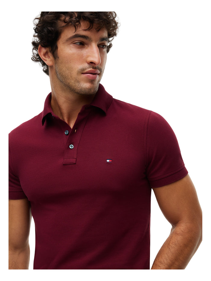 TOMMY HILFIGER 1985 Slim Polo Deep Rouge - image 4