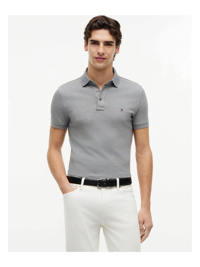 TOMMY HILFIGER 1985 Slim Polo Medium Grey Heather - image 2