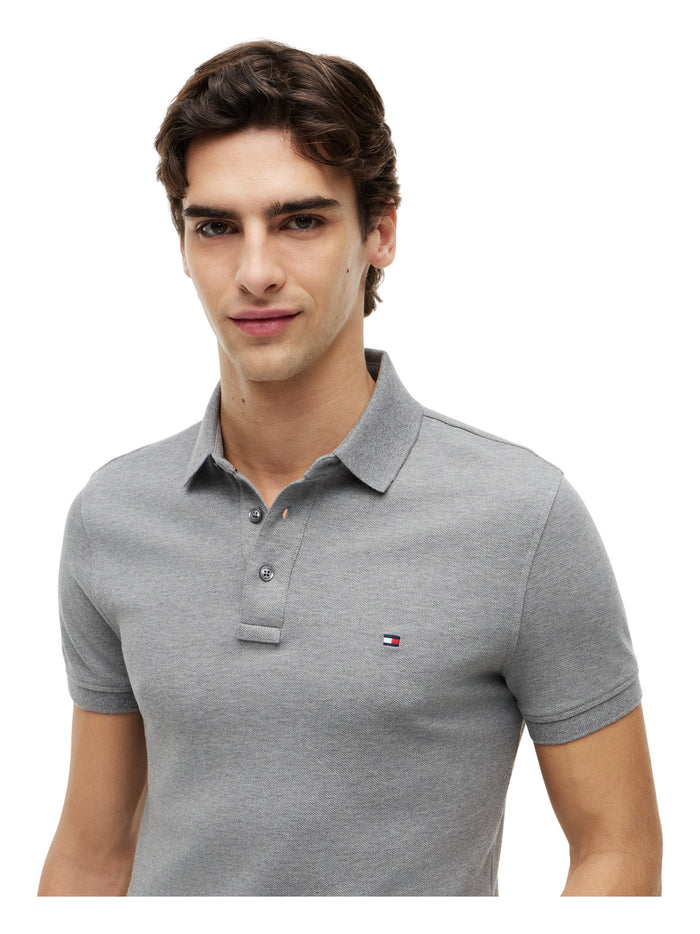 TOMMY HILFIGER 1985 Slim Polo Medium Grey Heather - image 4