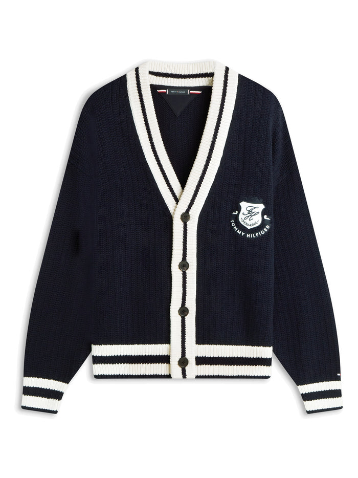 TOMMY HILFIGER Athleisure Cricket Cardigan Desert Sky