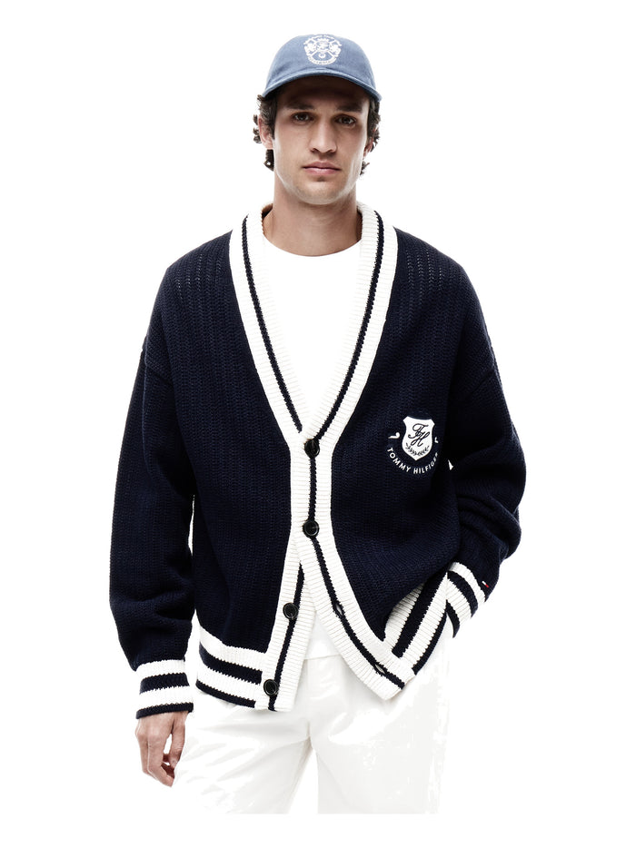 TOMMY HILFIGER Athleisure Cricket Cardigan Desert Sky - image 2