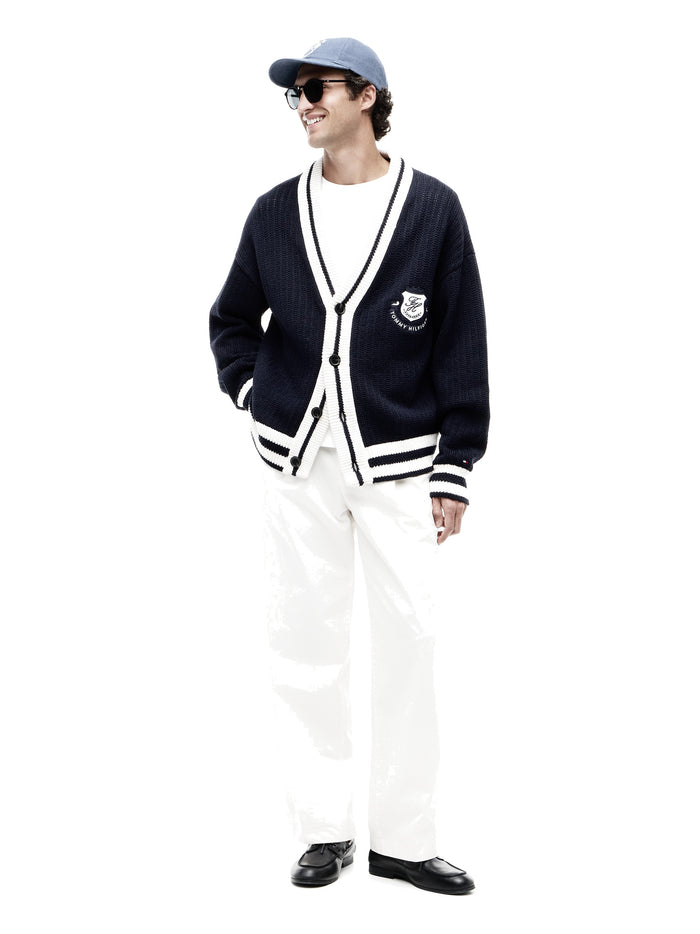TOMMY HILFIGER Athleisure Cricket Cardigan Desert Sky - image 3