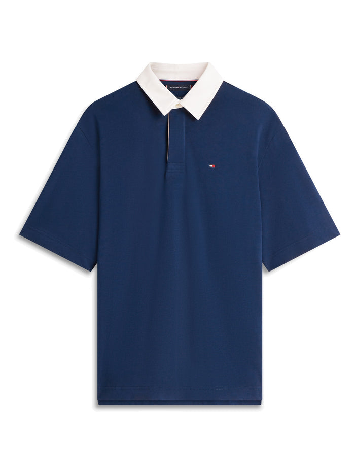 TOMMY HILFIGER Big Flag Cb Relaxed Polo Carbon Navy