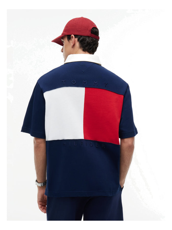 TOMMY HILFIGER Big Flag Cb Relaxed Polo Carbon Navy - image 5