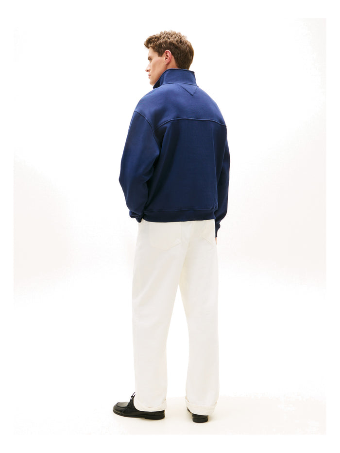 TOMMY HILFIGER Flag 1/4 Zip Carbon Navy - image 5