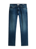 TOMMY HILFIGER Denton Slim Straight Whiskered Jeans Jones Blue