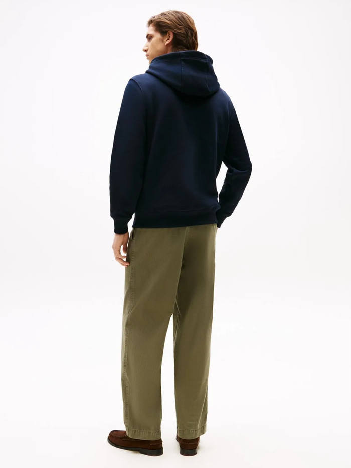 TOMMY HILFIGER Embroidered Flag Hoodie Navy