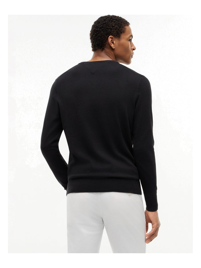 TOMMY HILFIGER Essential Cotton V Neck Black - image 5