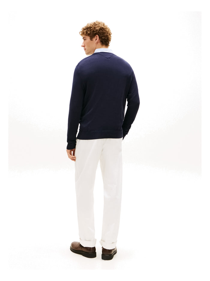TOMMY HILFIGER Essential Cotton V Neck Desert Sky - image 5