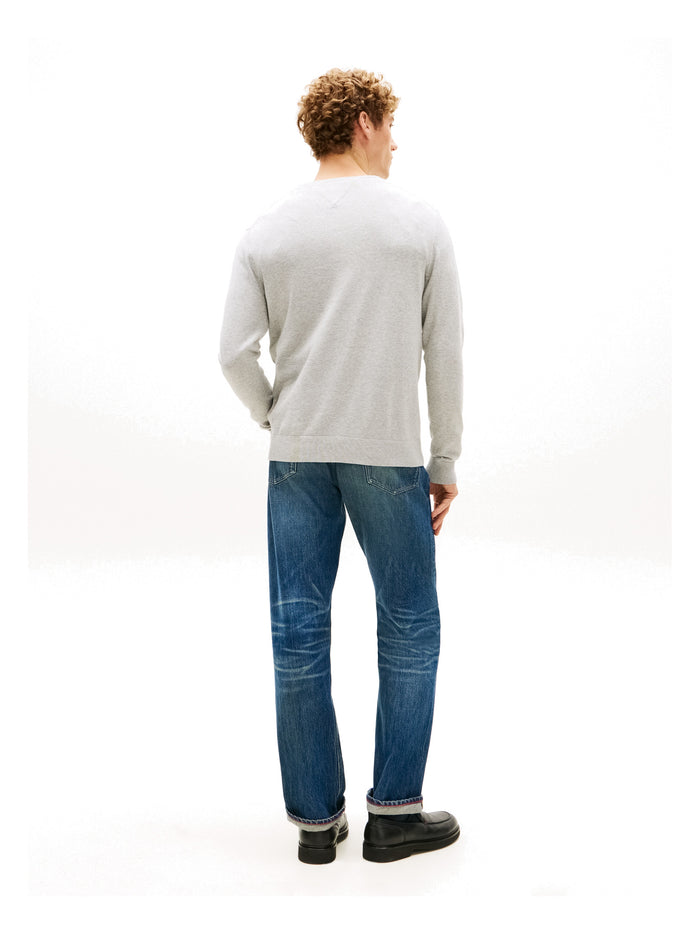 TOMMY HILFIGER Essential Cotton V Neck Light Grey Heather - image 5