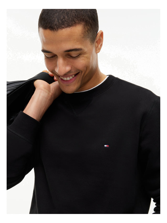 TOMMY HILFIGER Essential Fleece Crewneck Black - image 4