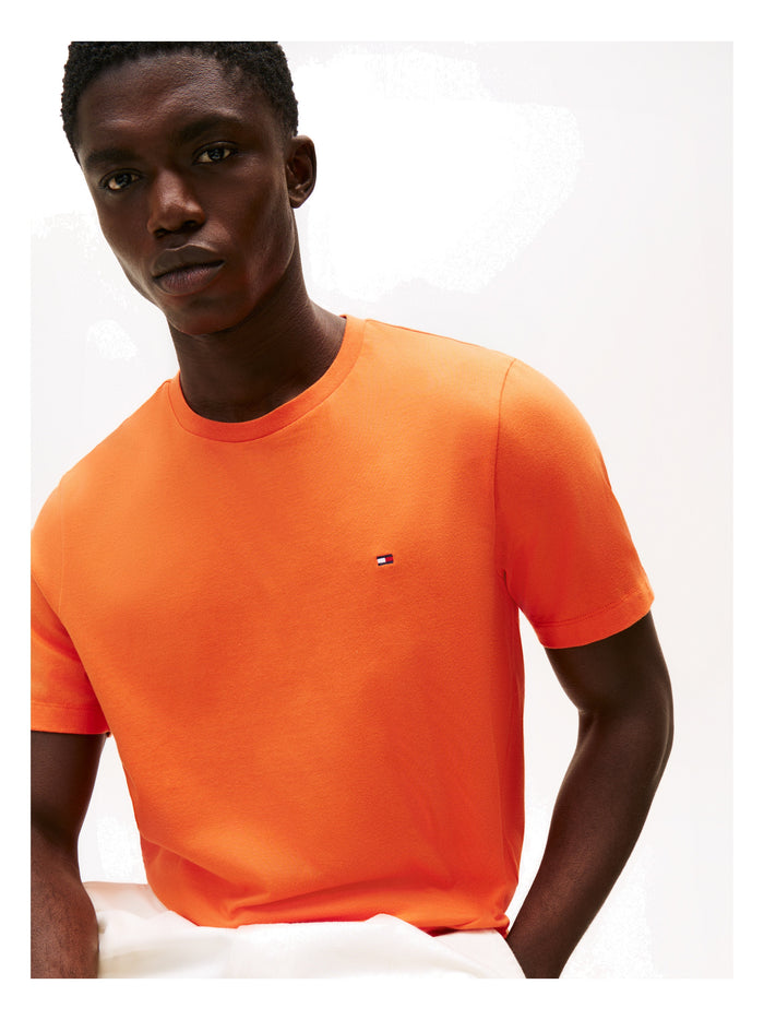 TOMMY HILFIGER Ess Seasonal Reg Fit Solid Tee Brilliant Orange - image 3