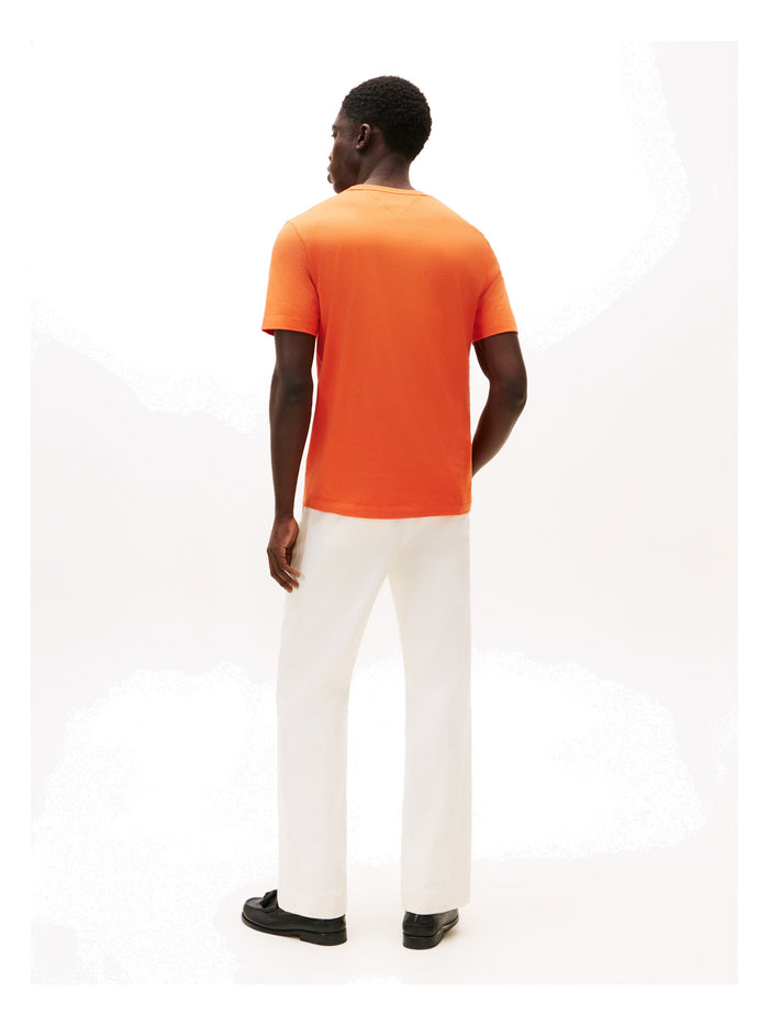TOMMY HILFIGER Ess Seasonal Reg Fit Solid Tee Brilliant Orange - image 5