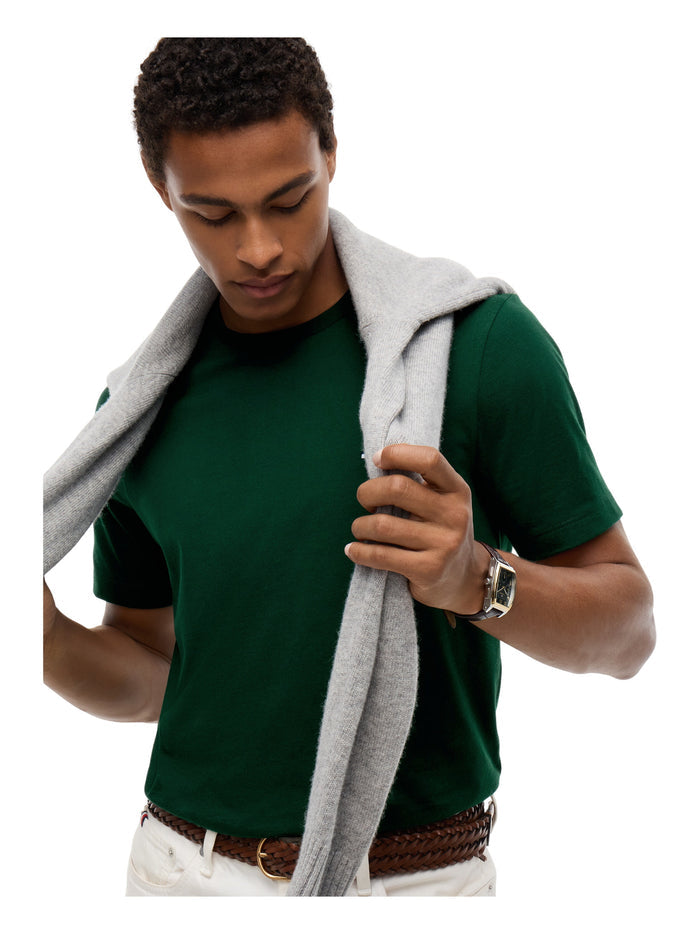 TOMMY HILFIGER Ess Seasonal Reg Fit Solid Tee Nocturnal Green - image 4