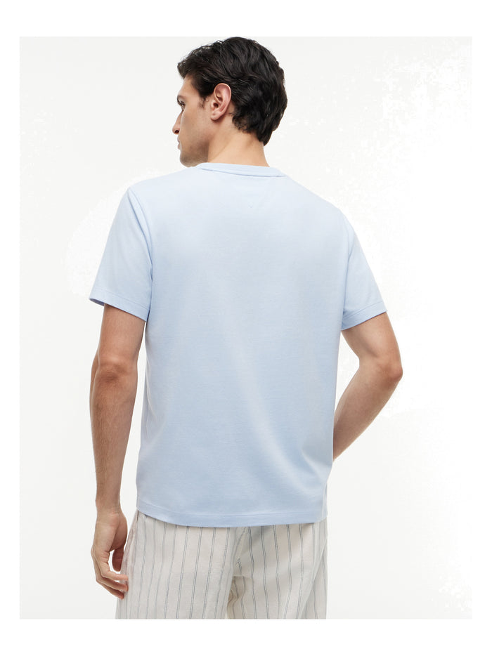 TOMMY HILFIGER Ess Seasonal Reg Fit Solid Tee Breezy Blue - image 5