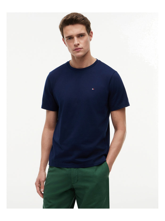 TOMMY HILFIGER Ess Seasonal Reg Fit Solid Tee Carbon Navy - image 2