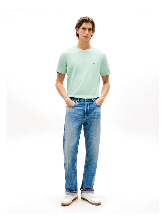 TOMMY HILFIGER Ess Seasonal Reg Fit Solid Tee Crushed Mint - image 4