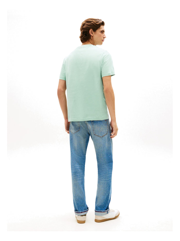 TOMMY HILFIGER Ess Seasonal Reg Fit Solid Tee Crushed Mint - image 5