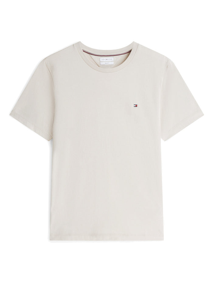 TOMMY HILFIGER Ess Seasonal Reg Fit Solid Tee Newsprint - image 6