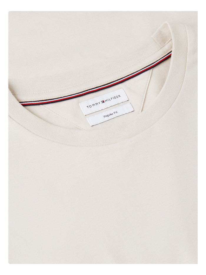 TOMMY HILFIGER Ess Seasonal Reg Fit Solid Tee Newsprint