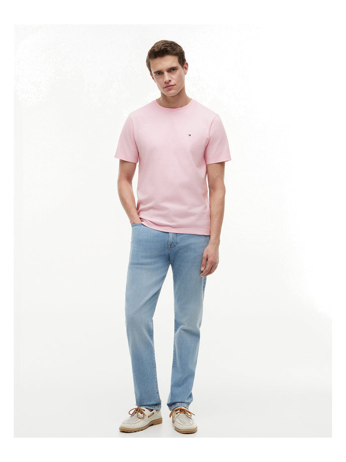 TOMMY HILFIGER Ess Seasonal Reg Fit Solid Tee Pink Lily - image 3