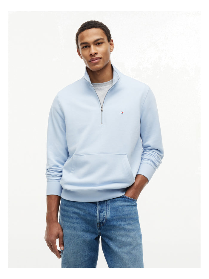 TOMMY HILFIGER Essential Terry New 1/4 Zip Breezy Blue - image 2