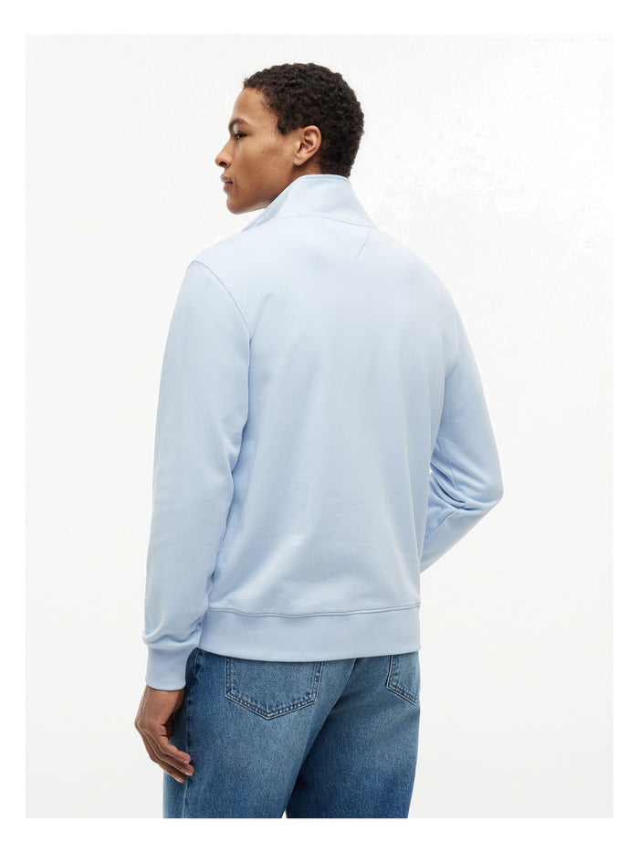 TOMMY HILFIGER Essential Terry New 1/4 Zip Breezy Blue - image 5