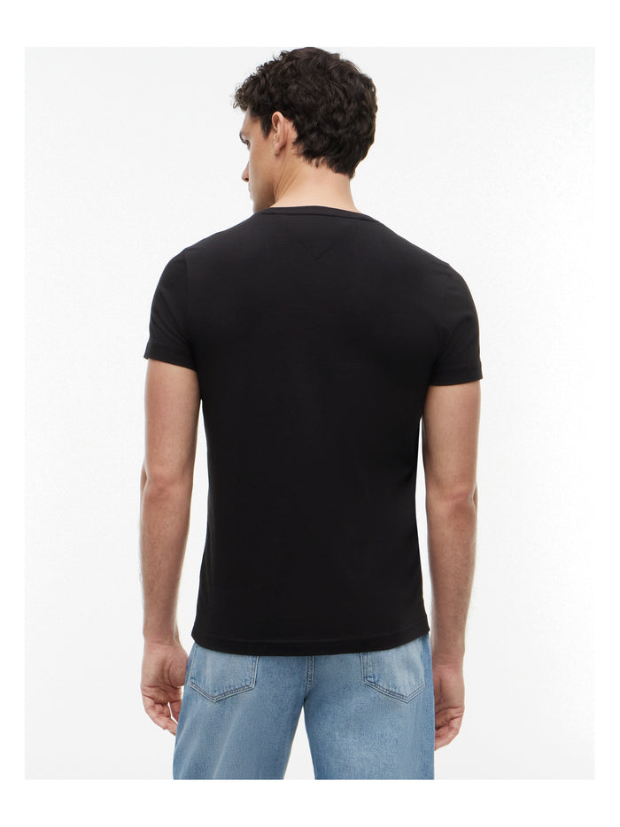 TOMMY HILFIGER Core Stretch Slim C-Neck Tee Black - image 5