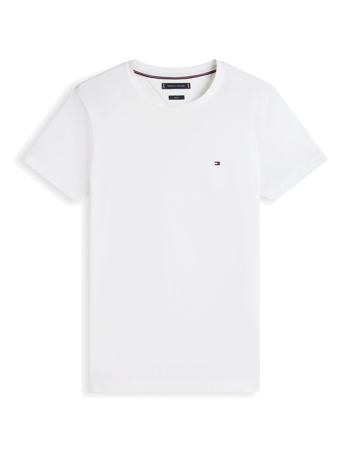 TOMMY HILFIGER Core Stretch Slim C-Neck Tee White