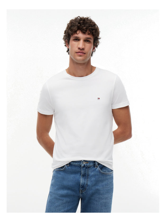 TOMMY HILFIGER Core Stretch Slim C-Neck Tee White - image 2