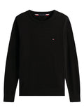 TOMMY HILFIGER Core Essential Cotton Crew Neck Black