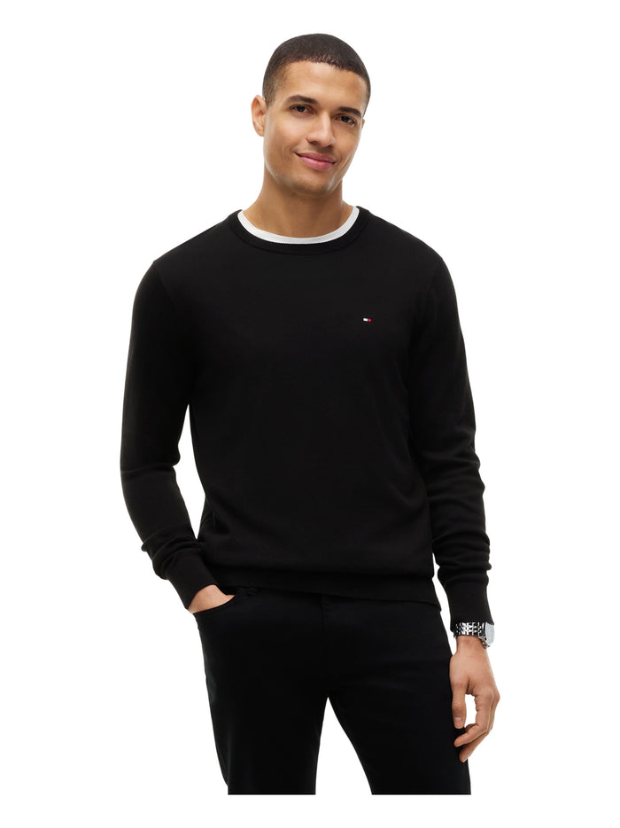 TOMMY HILFIGER Core Essential Cotton Crew Neck Black - image 2