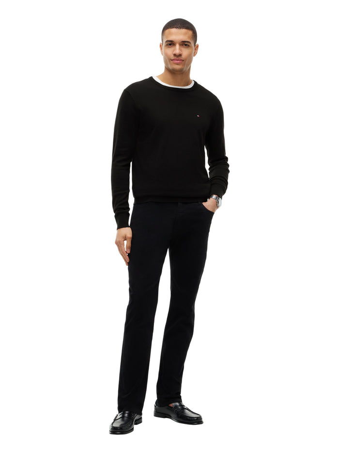 TOMMY HILFIGER Core Essential Cotton Crew Neck Black - image 3