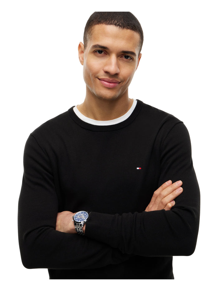 TOMMY HILFIGER Core Essential Cotton Crew Neck Black - image 4