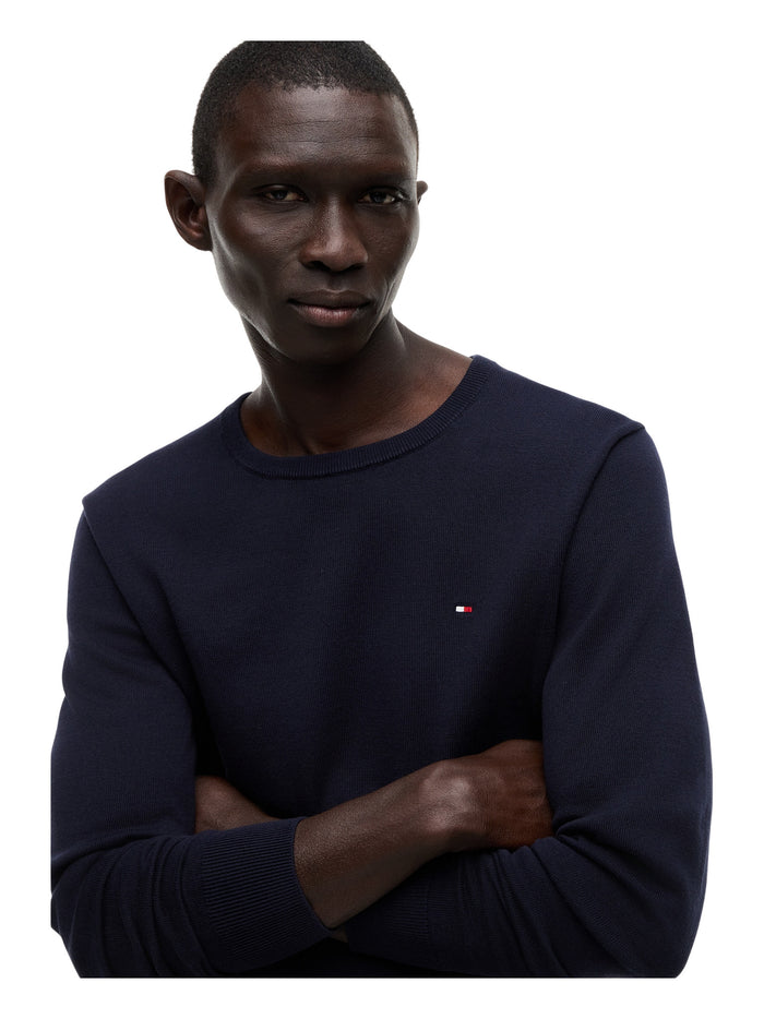 TOMMY HILFIGER Core Essential Cotton Crew Neck Desert Sky - image 4