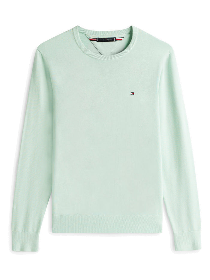 TOMMY HILFIGER Essential Ssnl Cotton Crew Neck Minty Essence Heather