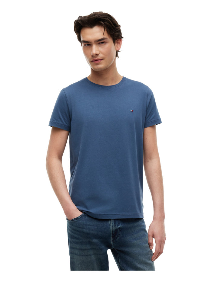 TOMMY HILFIGER Stretch Slim Fit Tee Aegean Sea - image 2