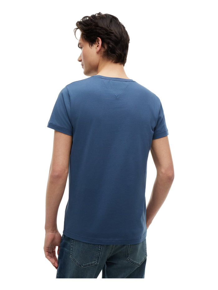 TOMMY HILFIGER Stretch Slim Fit Tee Aegean Sea - image 5