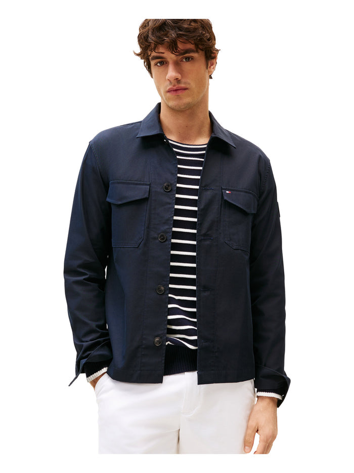 TOMMY HILFIGER Cotton Nylon Shirt Jacket Desert Sky - image 2