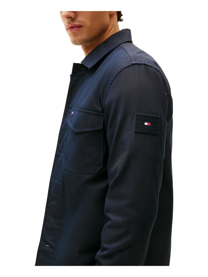 TOMMY HILFIGER Cotton Nylon Shirt Jacket Desert Sky - image 3