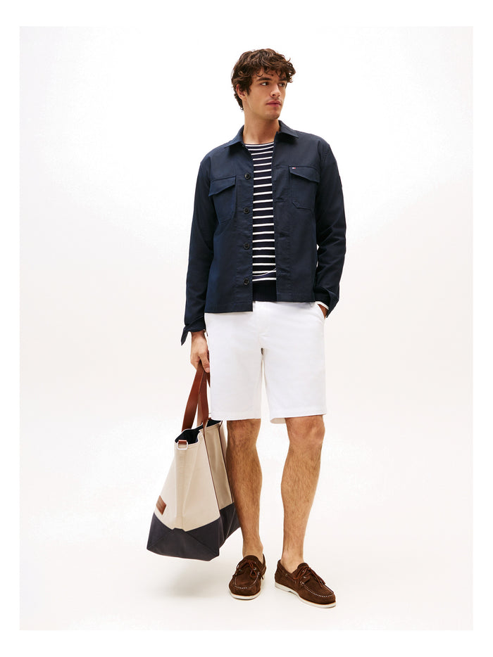 TOMMY HILFIGER Cotton Nylon Shirt Jacket Desert Sky - image 4