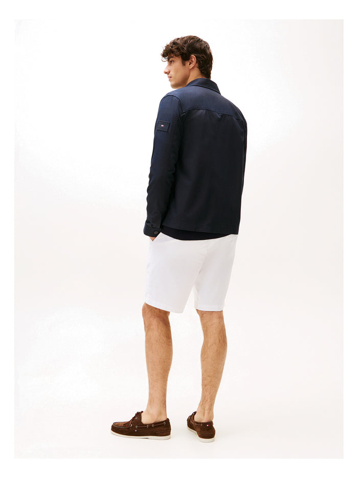 TOMMY HILFIGER Cotton Nylon Shirt Jacket Desert Sky - image 5